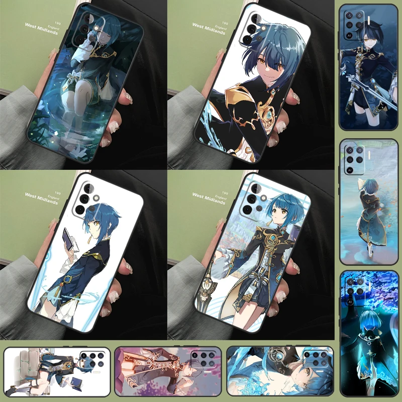 Genshin Impact Xingqiu Case For Samsung Galaxy A54 A34 A14 A12 A22 A32 A52 A72 A51 A71 A50 A13 A33 A53 Coque Funda