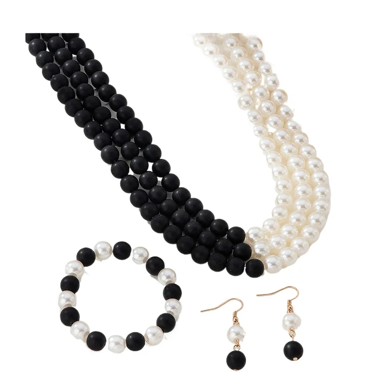 

КОМПЛЕКТ ОЖЕРЕЛЬЕ И БРАСЛЕТ И СЕРЕЖКИ С РАЗНОЦВЕТНЫМ ЖЕМЧУГОМ И СЕРЬГИ ДЛЯ ЖЕНСКИХ ЮВЕЛИРНЫХ И 3-рядный