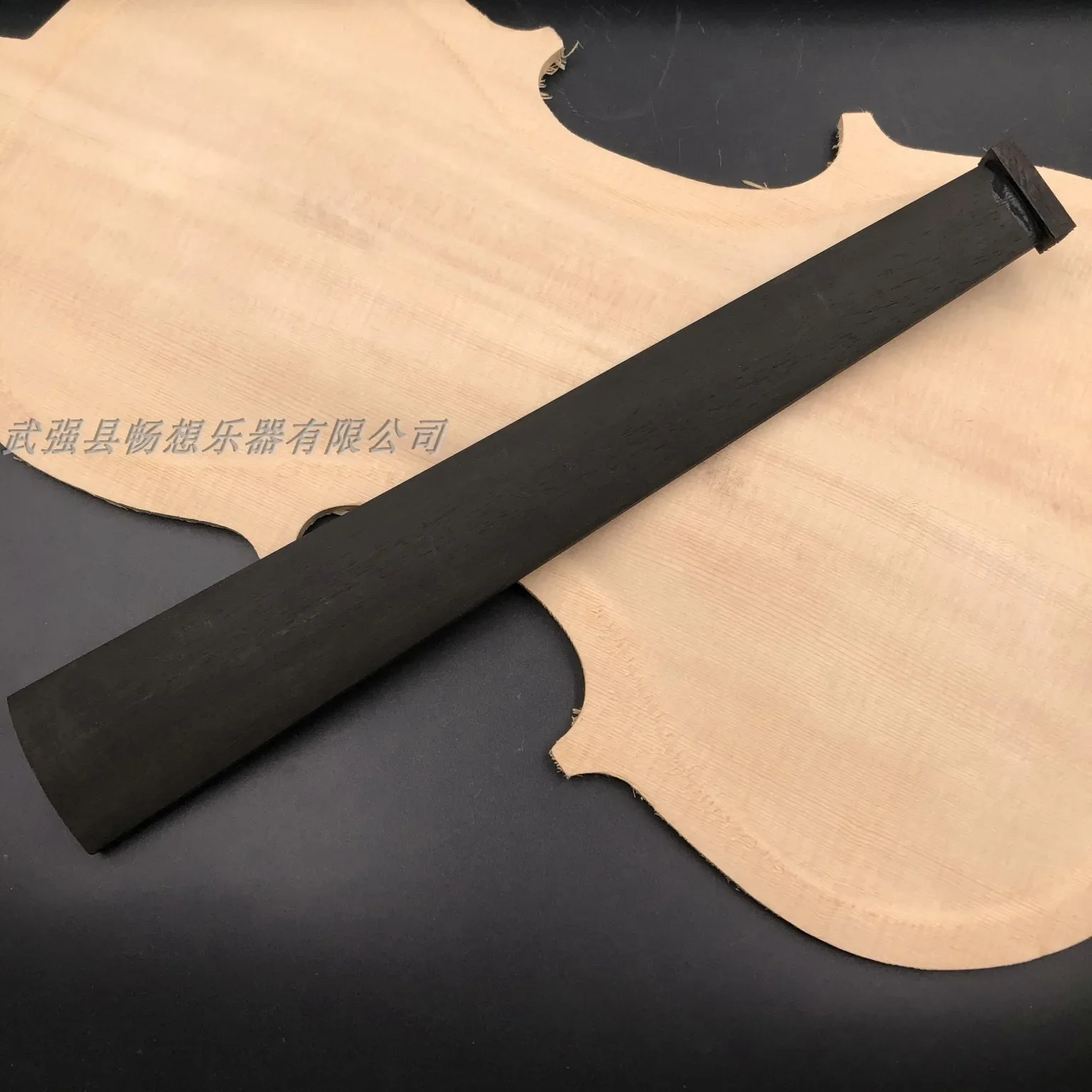 Ebony Violin Fingerboard All Size Handmade Multi-purpose Solid Wood 1/8 1/4 1/2 3/4 4/4 Violin Parts and Aceessories