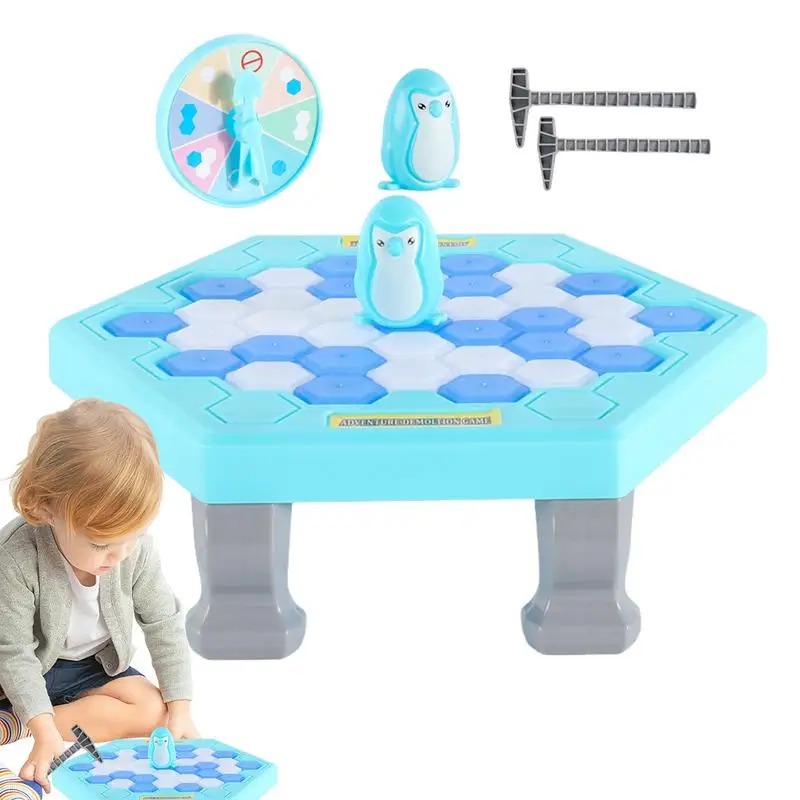 Penguin Knocking Ice Toy Penguin Ice Rescue Game Preschool Game For Kids Ages 3 And Up Interactive Toy For Adults Families