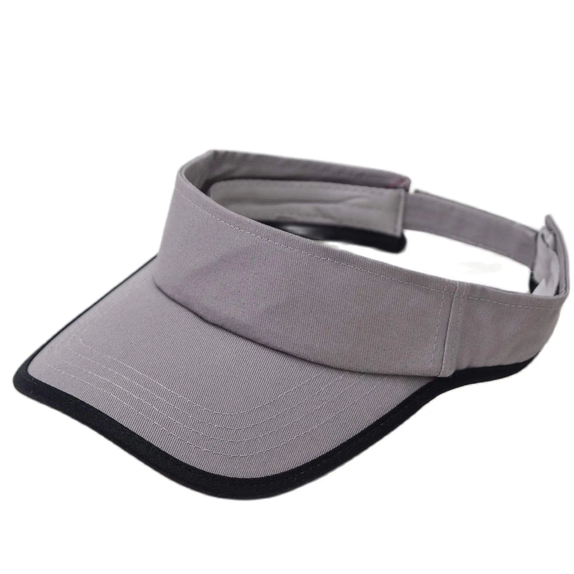 Summer 100% Cotton Sun Visor Caps for Men Women Casual Visor Hats Yellow Pink Black Red Grey Blue Purple