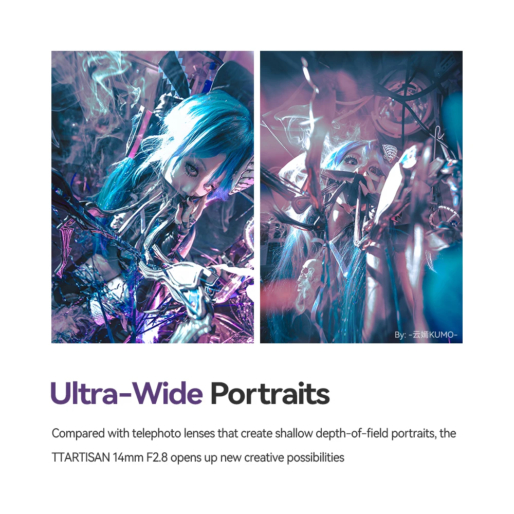 TTAartisan 14 ملم F2.8 مزدوج ASPH. عدسة واسعة الزاوية للغاية E Z RF L لسوني a7iv a7iii fx30 نيكون Z6 Z9 Z50 كانون R5 R6 R50 لوميكس S9 #6