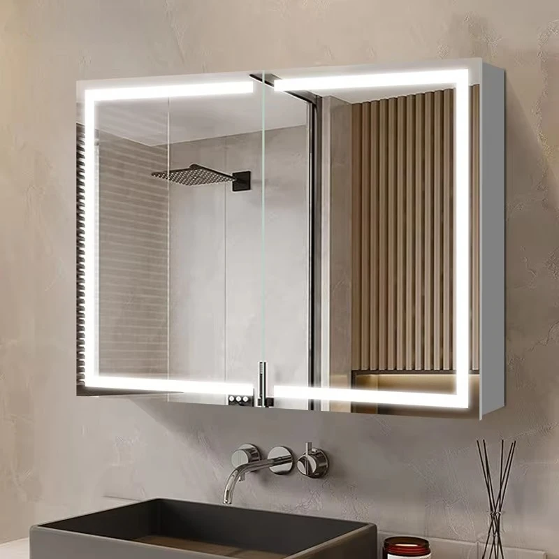 Bathroom Toilet Bedroom Metal Storage Smart Vanity Mirror Cabinet