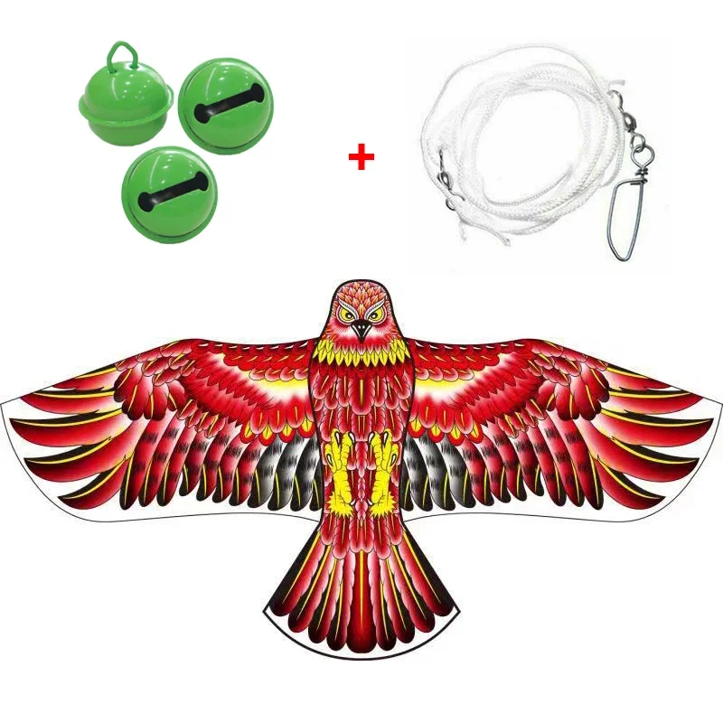 Emulation Flying Hawk Kite Bird Scarer Drive Bird Kite for Garden Scarecrow Yard Repeller