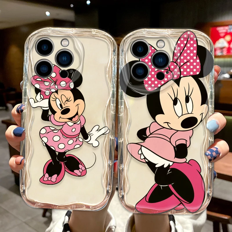 Mickey Mouse Cute Smart For Apple iPhone 15 14 13 12 11 XS XR X Pro Max Plus Wave Oil Funda Cover Phone Case