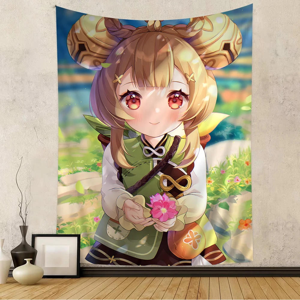 Yaoyao Genshin Impact Wall Tapestry Home Decoration hippie bohemian decoration divination INS Home Decor