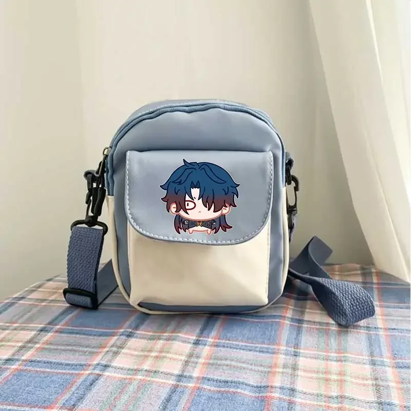 Anime Honkai: juego Star Rail Acheron domingo Imbibitor Lunae Robin, Etc. Regalo unisex del bolso del dolor del hombro inclinado de la impresión de la historieta 2024