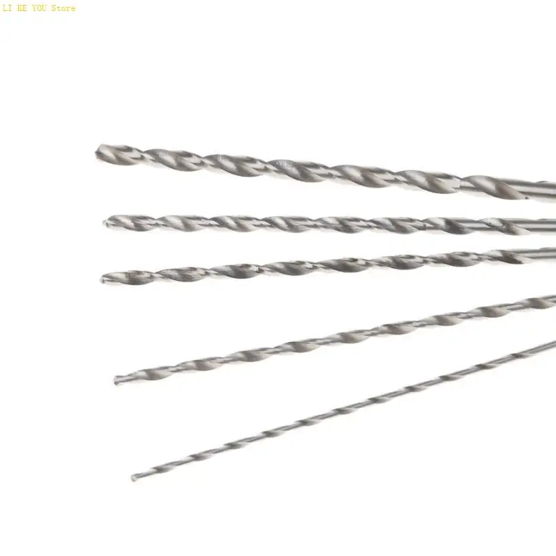 W3JE 5pcs 2-5 mm 152 mm largo HSS Twist Butching Bit Swank Rectivo Talet taladro eléctrico