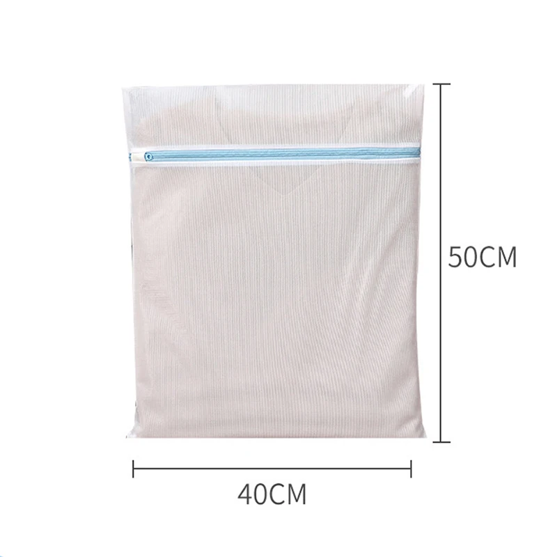 Blue Zipper Laundry Bags For Washing Machine Clothes Cleaning Protect Bag Fine Mesh Washing Bags Household Dirty Clothes Storage