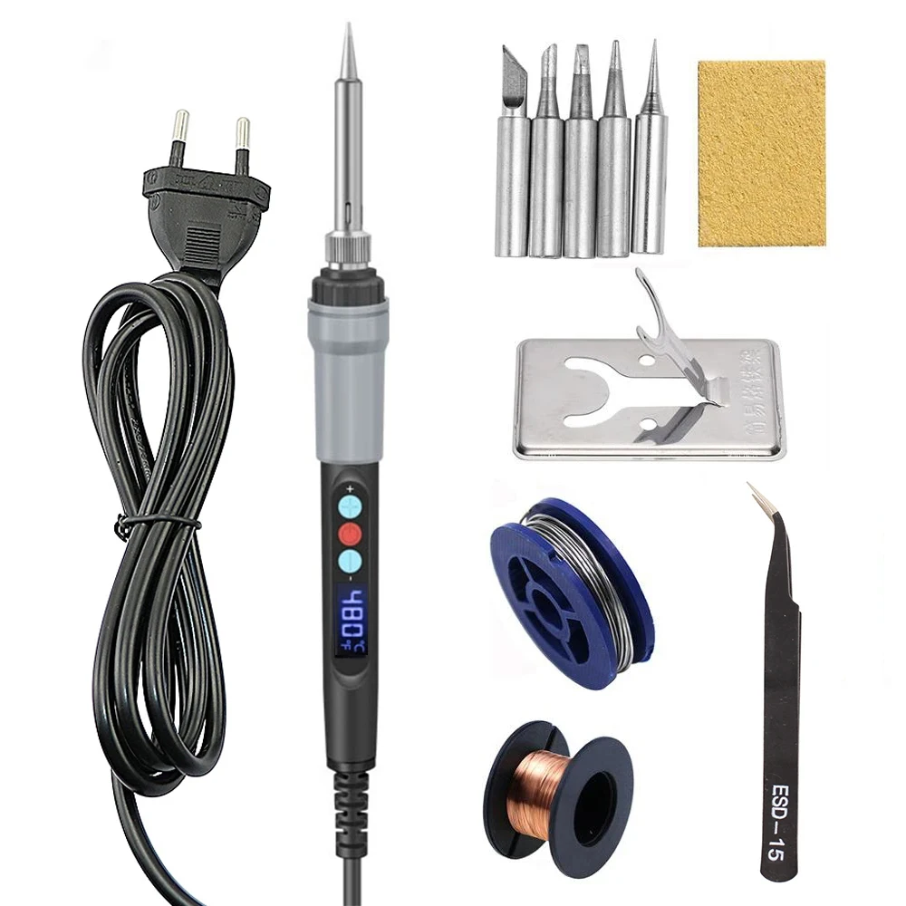 90W Soldering Iron Protable Digital Temp Adjustment Automatic Sleep Internal Thermal Ceramic Heating 926 Electronic Welding Tool