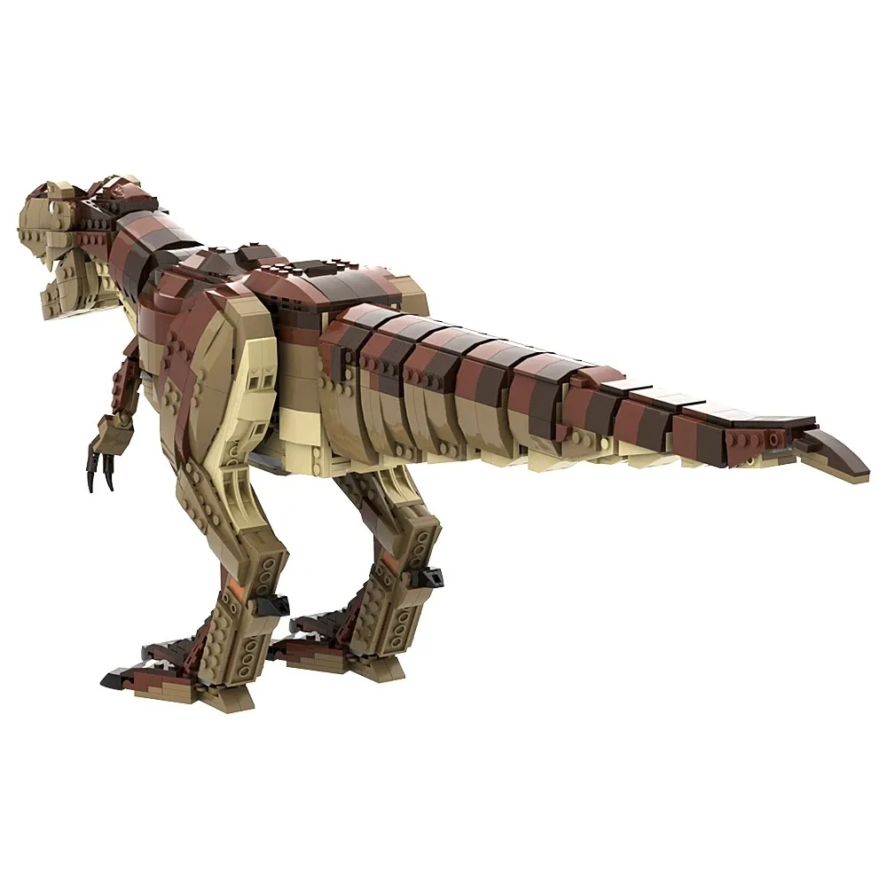 Jurassic World Building Block Model Kit, Velociraptor, Dinossauros Statu, Tiranossauro, T rex Rampage, Tijolos De Brinquedo, Presente para Crianças, MOC 75936