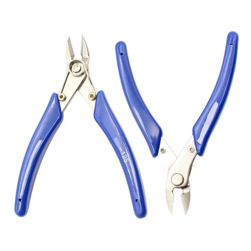 125mm Needle Nose Pliers & 170mm Diagonal Cutting Pliers, Stainless Steel Precision Pliers with Frosted Surface Finish