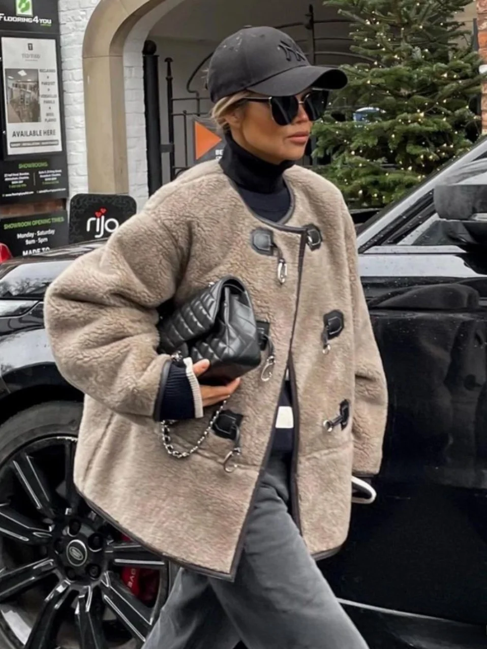 

Женский модный металлический кардиган с открытым дизайном Lo, повседневная верхняя одежда, пальто, осень-зима, Новое поступление, уличное круглое платье Ne