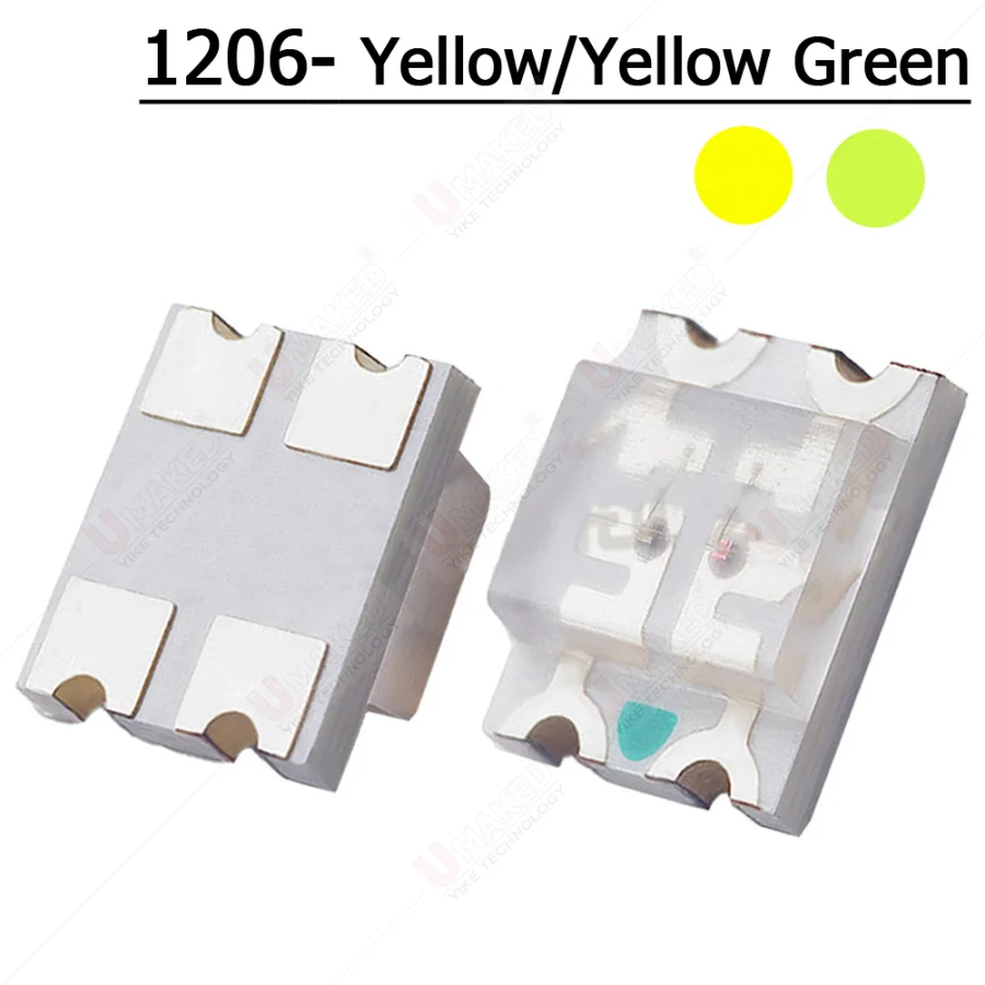 1000pcs 1206/1209 SMD LED Bicolor - Red+BLUE / R+YELLOW / R+YELLOW/R+White/B+GREEN Dual Color Led SMD Chip Bead Lamp Bulb Light