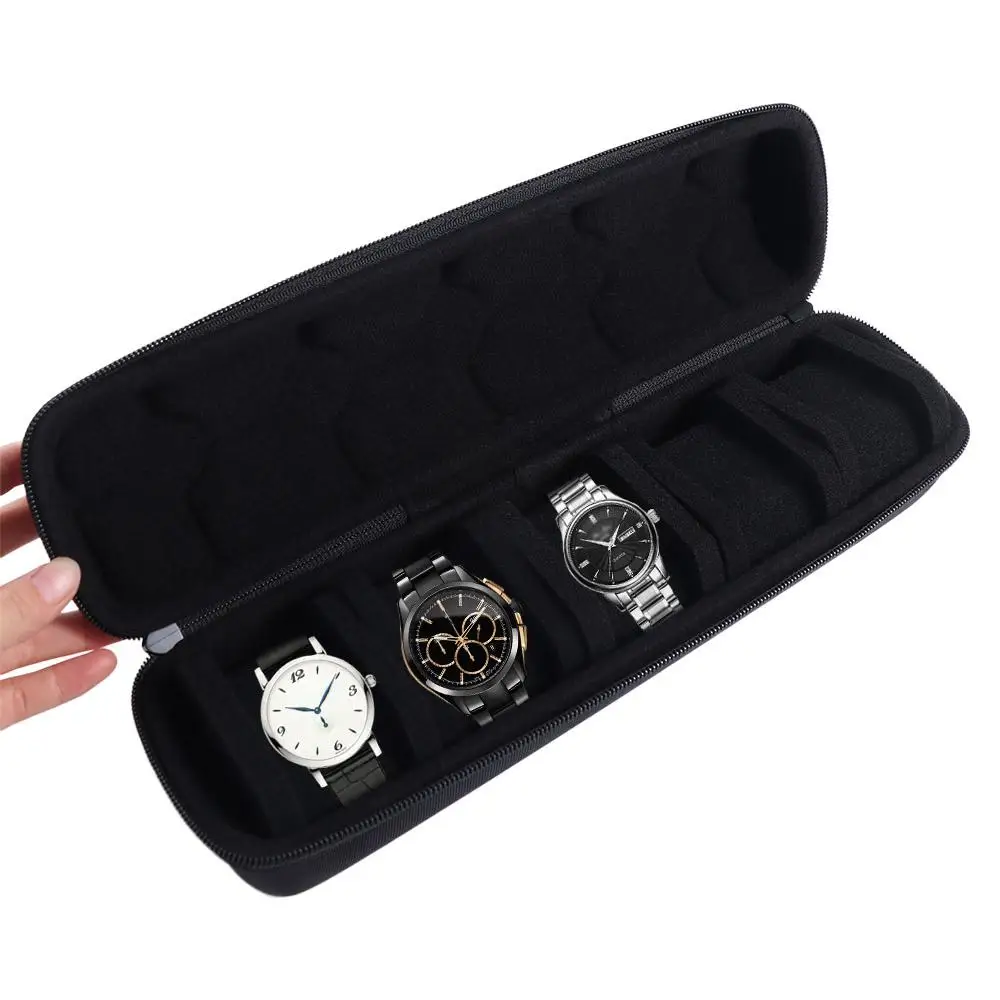 

Multi-purpose Watch Box Organizer Waterproof Multifunctional Watch Travel Case Portable Drop-proof Watch Display Holder
