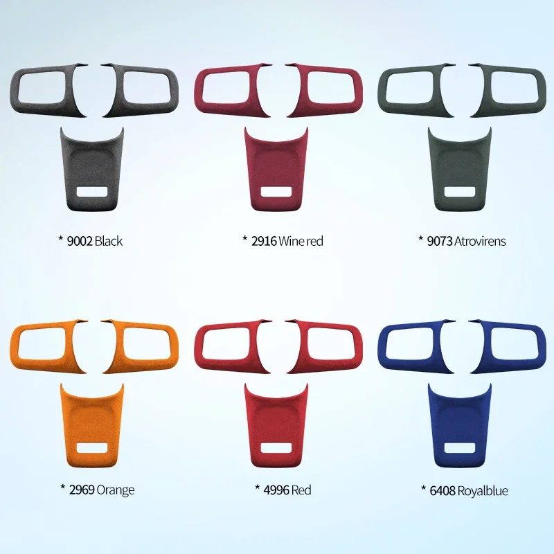 Car Steering Wheel Panel Alcan tara Suede Interior Protection Trim Cover For Mercedes Benz Smart #1 2023 2024 2025 2026