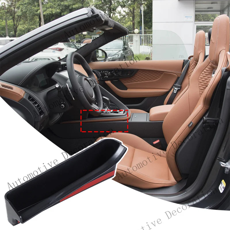 Z+ Center Console Gear Side Storage Box Organizer Tray For Jaguar F-TYPE 2013+