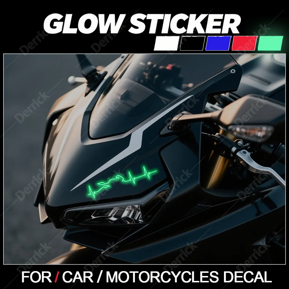 

Светящиеся в темноте наклейки для мотоциклов, аксессуары для мотоциклов, модифицированные детали для применимых к всех моделей мотоциклов