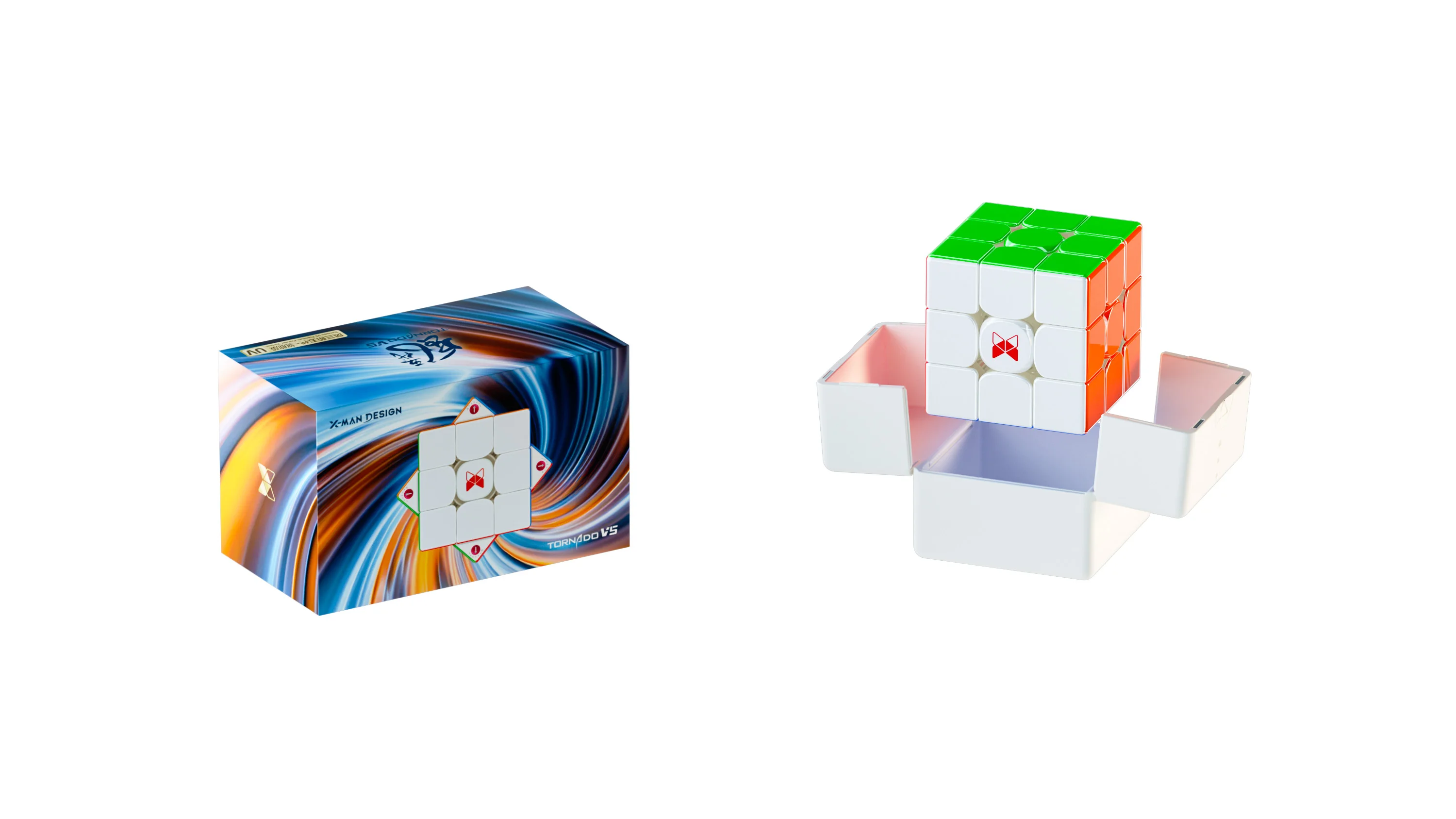 QiYi X-Man Tornado V5 Flagship Pioneer UV Coated 3x3 Magnetic Speed Cube Qiyi XMD Tornado V5M Professional Puzzle Toy - 26