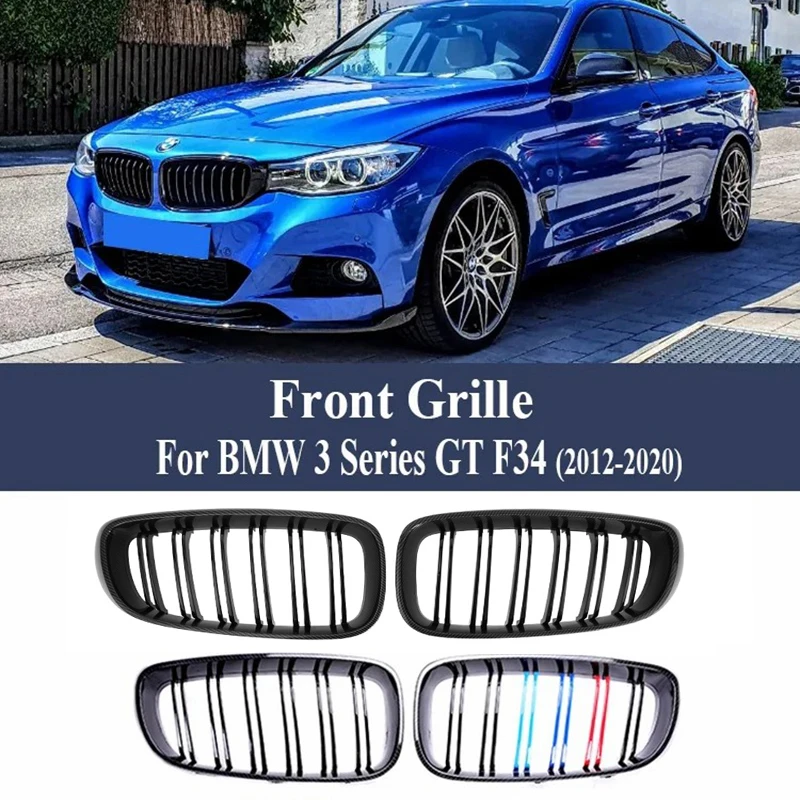

Suitable for BMW 3 Series GT F34 2013-2020 320i 328i 335i dual line front bumper kidney shaped grille, automotive parts