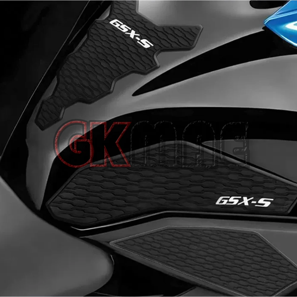 New For Suzuki GSX-S 750 750Z Motorcycle Modified Rubber Fuel Tank Sticker Anti-slip Stickers Decorative Fishbone Sticker