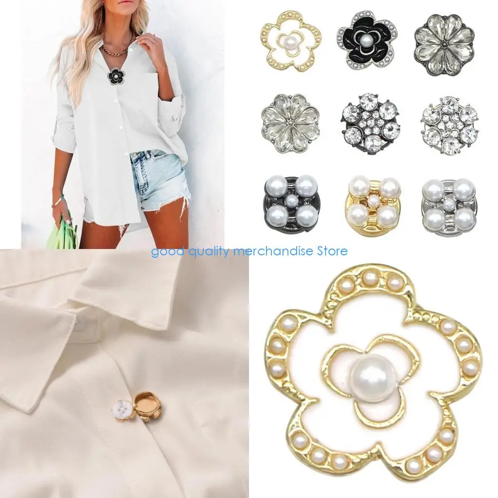 

Y5JD рубашка и повседневная одежда, блузка, пуговицы, запонки, зажим, элегантный декор на пуговицах