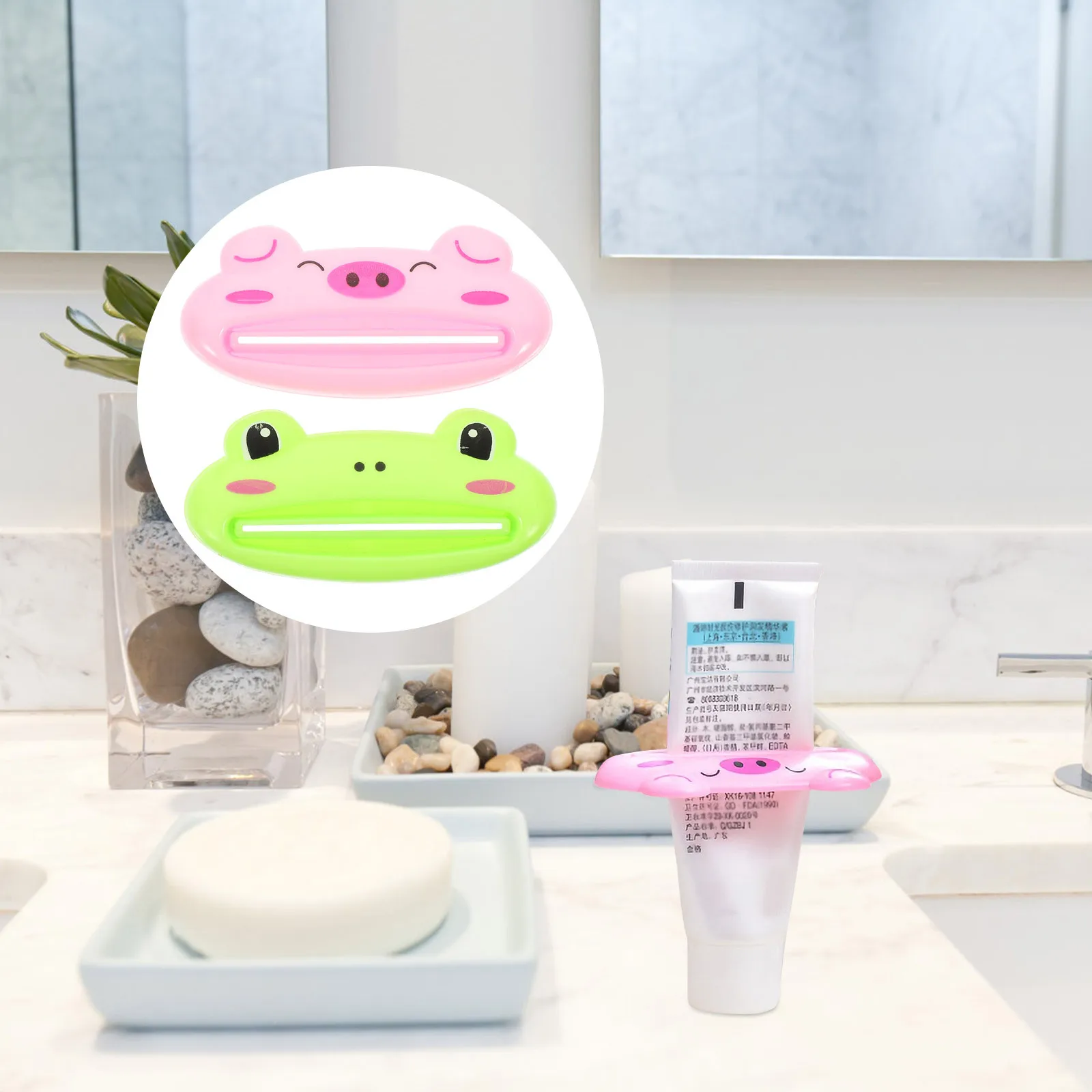 

20 Pcs Multipurpose Toothpaste Dispenser Squeeze Tools Squeezer Tube Animal Design Cartoon Dispensers