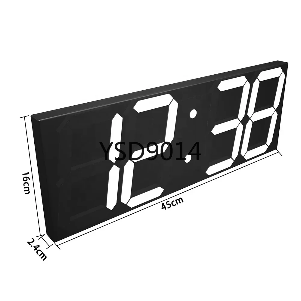 Large Display Portable Electronic LED Digital Wifi Alarm Wall Clock with Countdown Timer for Home Gym Office Use