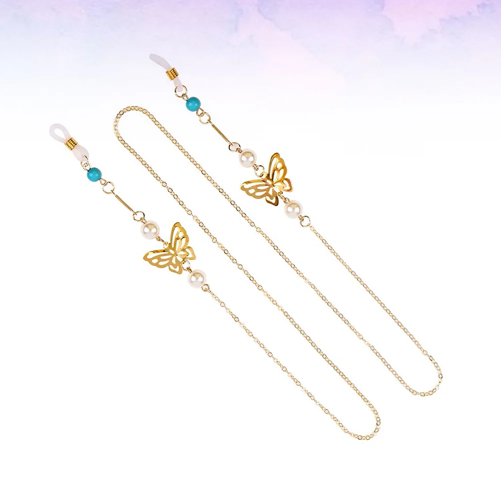 

1Pcs Eyeglass Chain Butterfly Durable Alloy Non-Slip Glasses Strap Holder for Sunglasses Reading Eyewear Rope Accessories