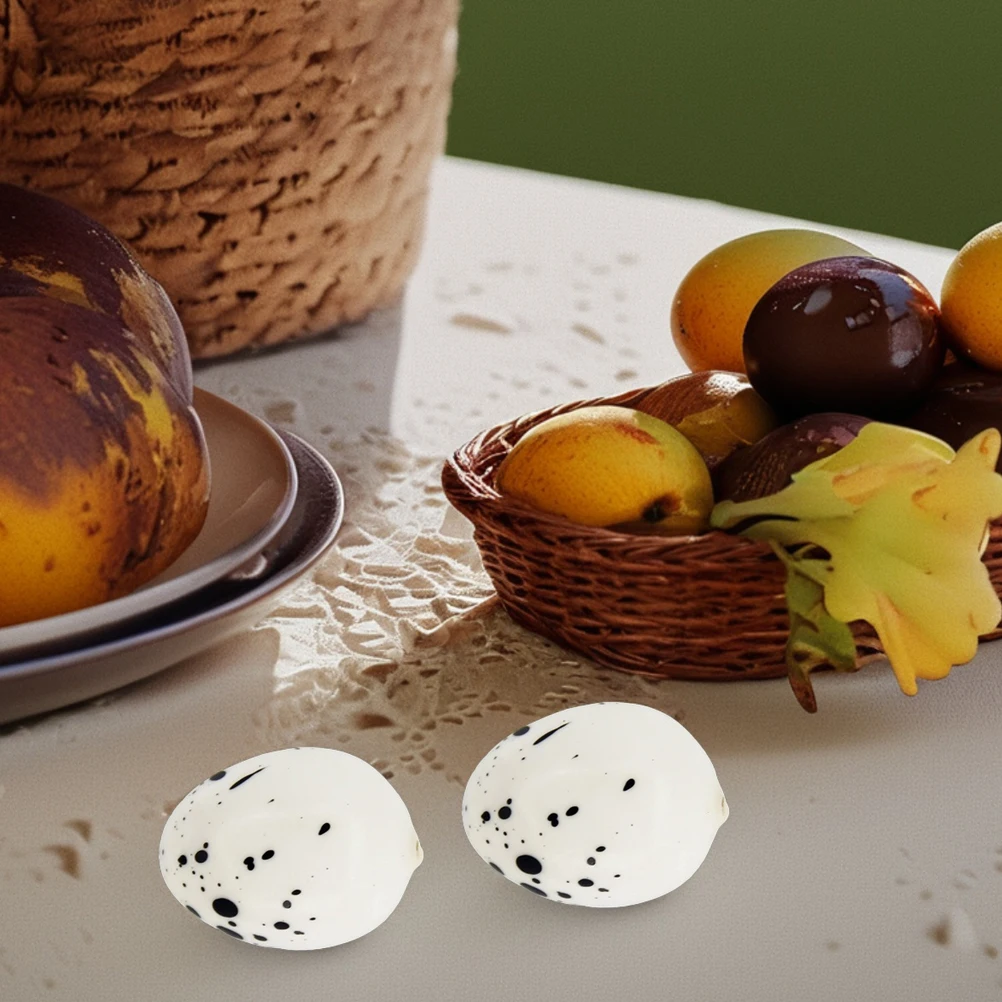 

60pcs Artificial Foam Bird Eggs High Realism Safe Material Easter Decorations Birthday Party DIY Nest Garden Prop Display