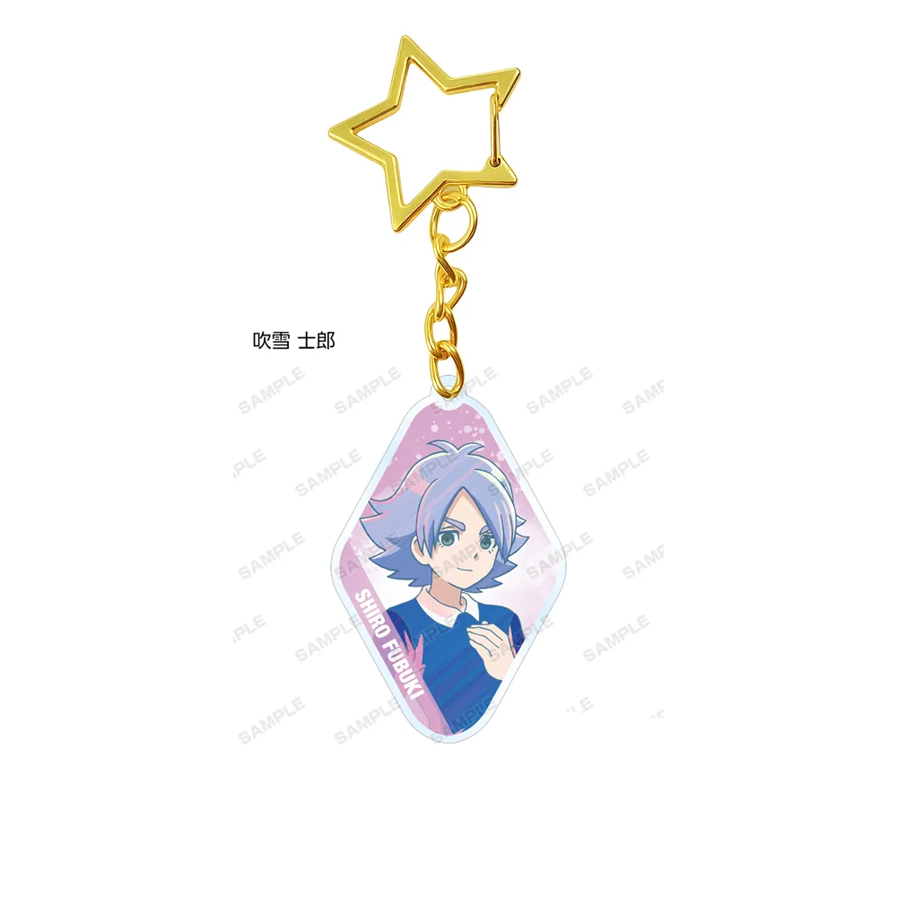 6cm INAZUMA ELEVEN Victory Acrylic Keychain Stand Model Cosplay Charm Characters Ornament Accessories Goods  Collection Gifts