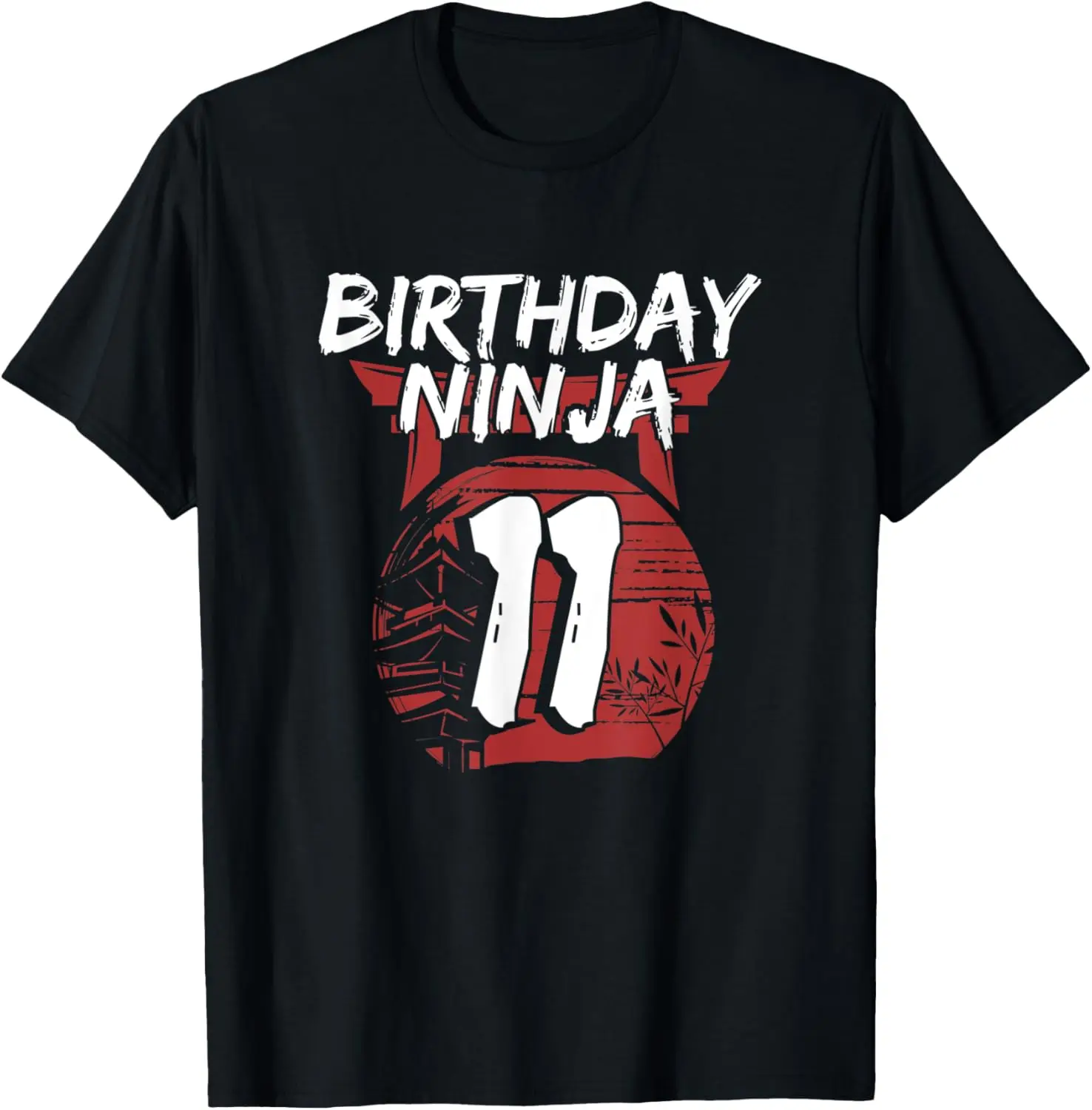 Birthday Ninja Eleven 11 Year Old Gift Graphic Japanese Spy T-Shirt