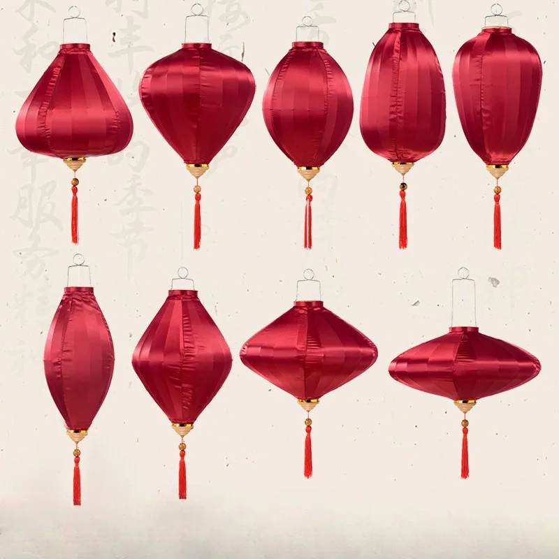

Китайский традиционный шелковый фонарь ручной работы, винно-красный фонарь, новогодний фестиваль, декор для вечеринки, японский домашний отель, подвеска на балконе