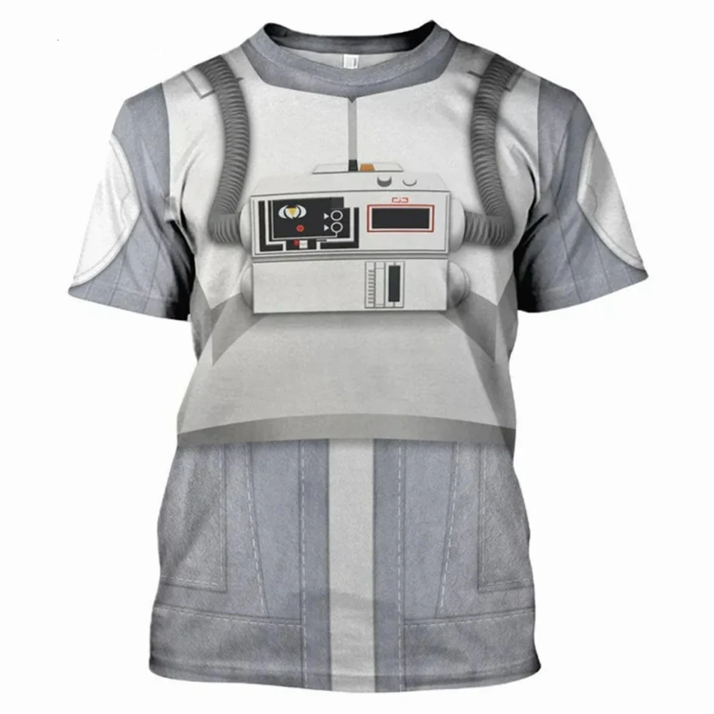 Fashion Men's T-Shirts Darth Vader Cosplay Summer 3D Printed Short Sleeve Street Casual Comfortable Quick-Drying Men's Clothing