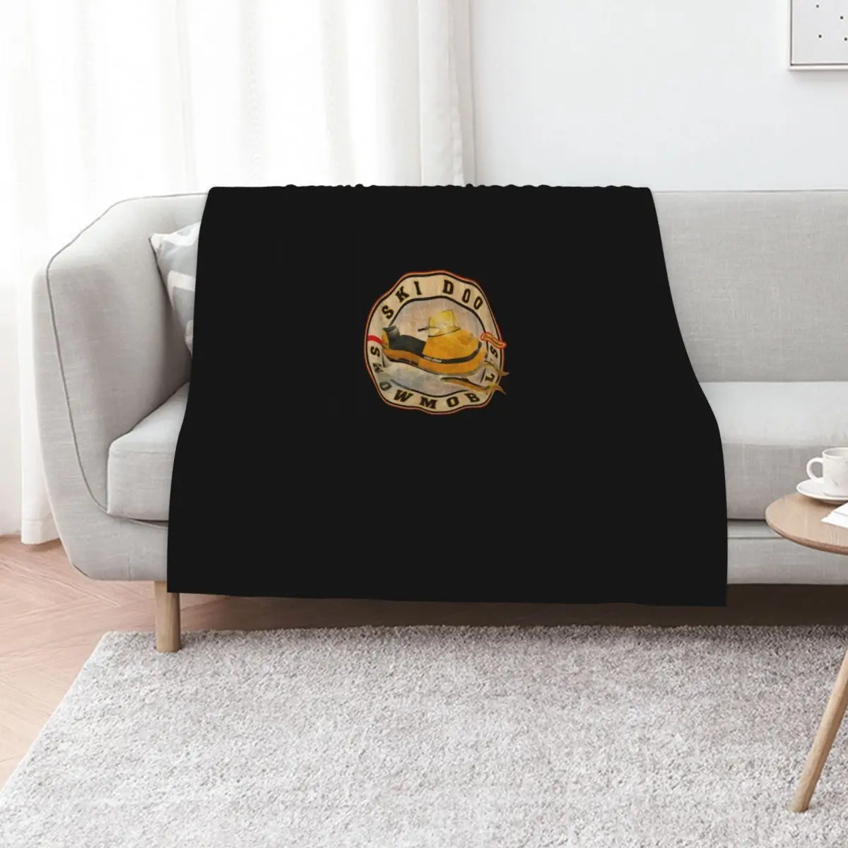 Vintage Ski-doo snowmobiles Throw Blanket Winter beds Giant Sofa Bed covers Thermals For Travel Retros Bed linens Blankets