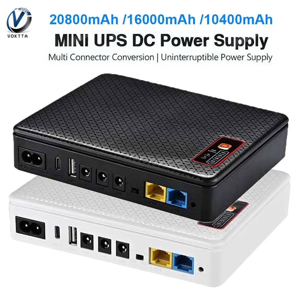 DC UPS Battery Backup 20800mAh for Router Modem
