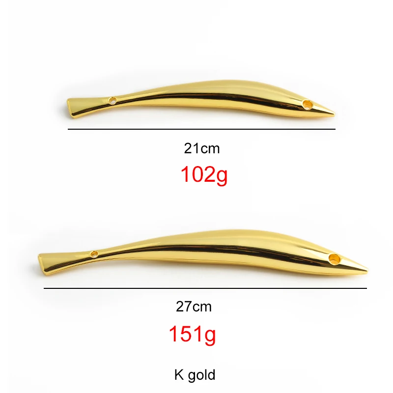 2/4/10PCS K Gold 21/27CM Metal Fish HandlesFor Women Making Handbag Handles Purse Frame Shoulder DIY Handmade Bags Accessories