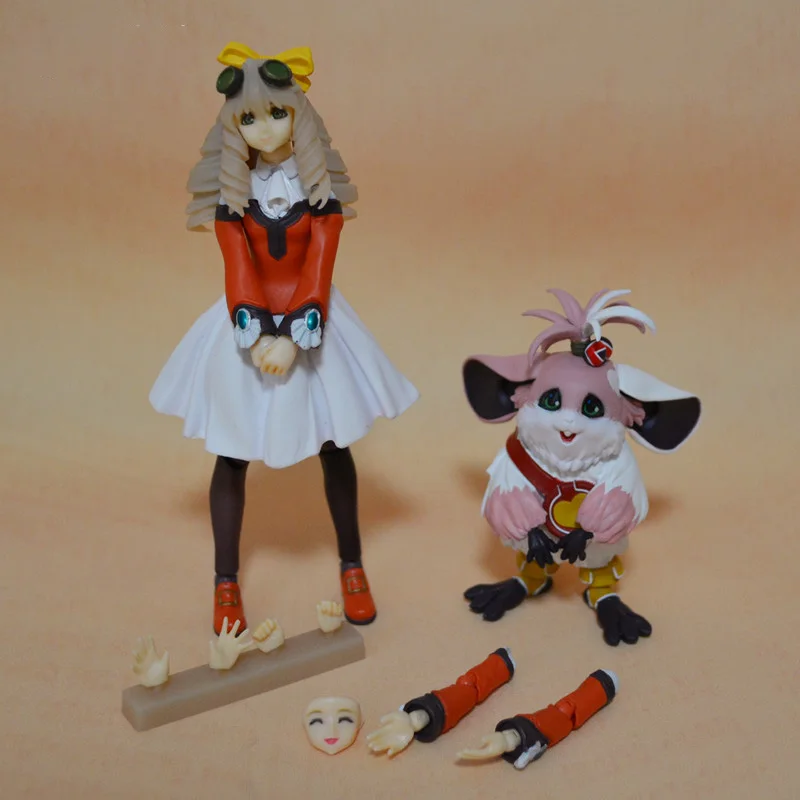 

11.4cm / 7cm Square Enix Bring Arts Xenogears Maria Balthasar &Chu-Chu Action Figure Flexible Model Collection Toys Gifts