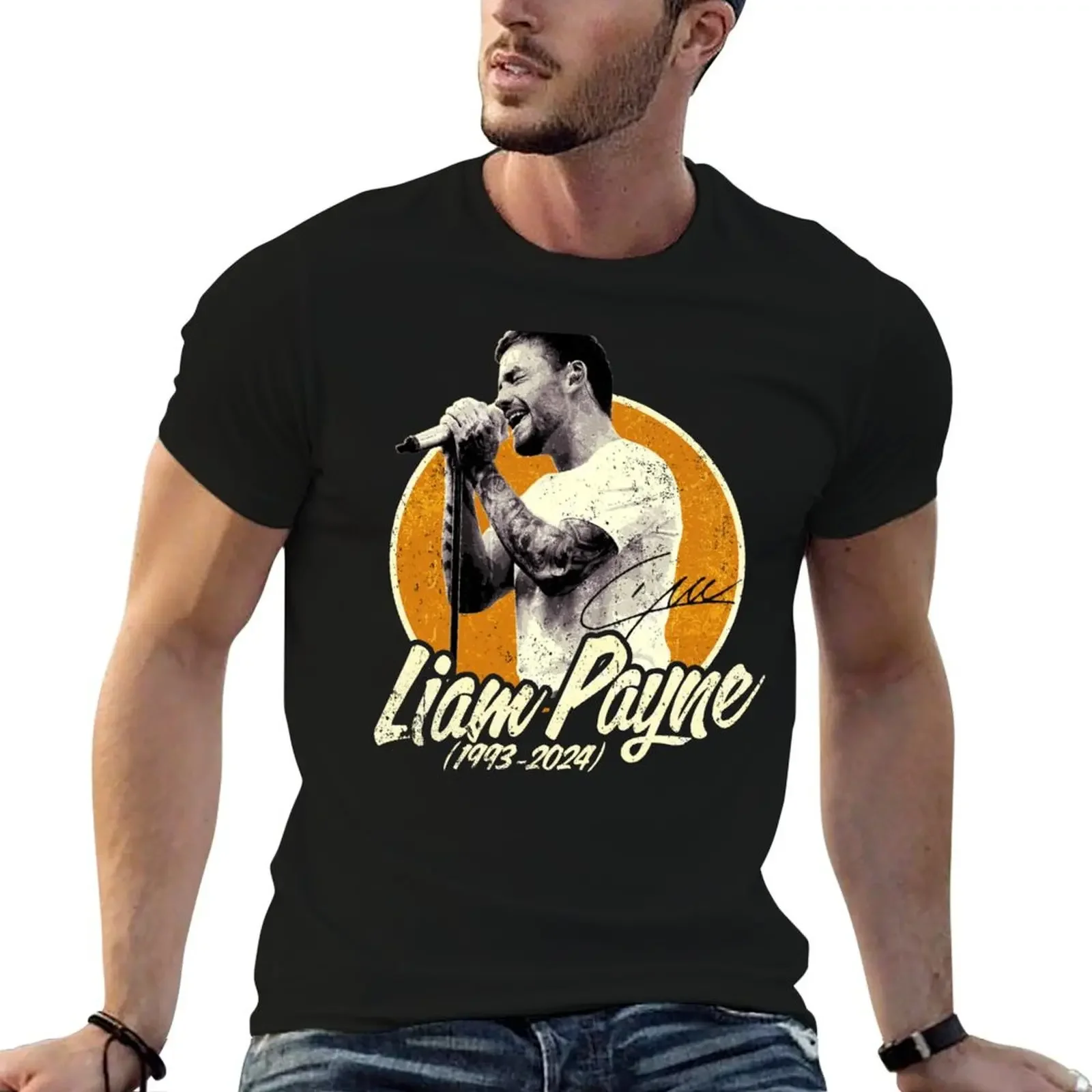 Liam Payne T-Shirt summer top Short sleeve tee sweat shirts, men