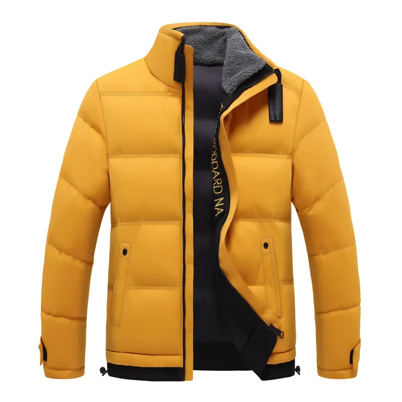 2023 NEW Winter Windproof Warm Casual Solid Coats Thick Fleece Jackets Man Outwear Outdoor Classic Jacket Fashion Cotton Clothes