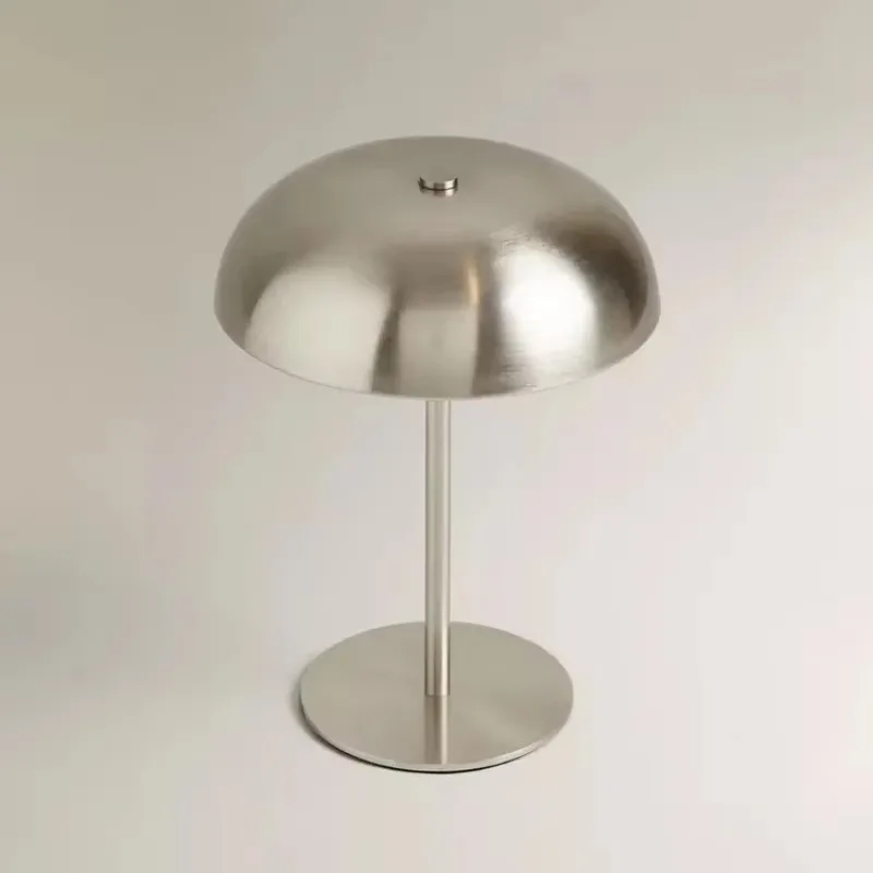 Mushroom Bedside Lamp, Book Light Metal Touch USB Rechargeable for Bedroom Coffee Table Bar Restaurant Camping Decor Gift