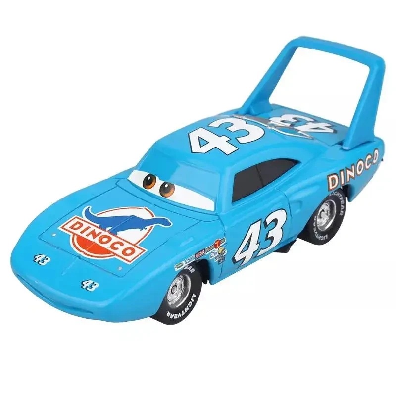 Disney Pixar Cars 2 3 Lightning Mcqueen The King Miss Frank Race Div Fritter Alloy Model Car 1:55 Vehicles Kids Toy For Children