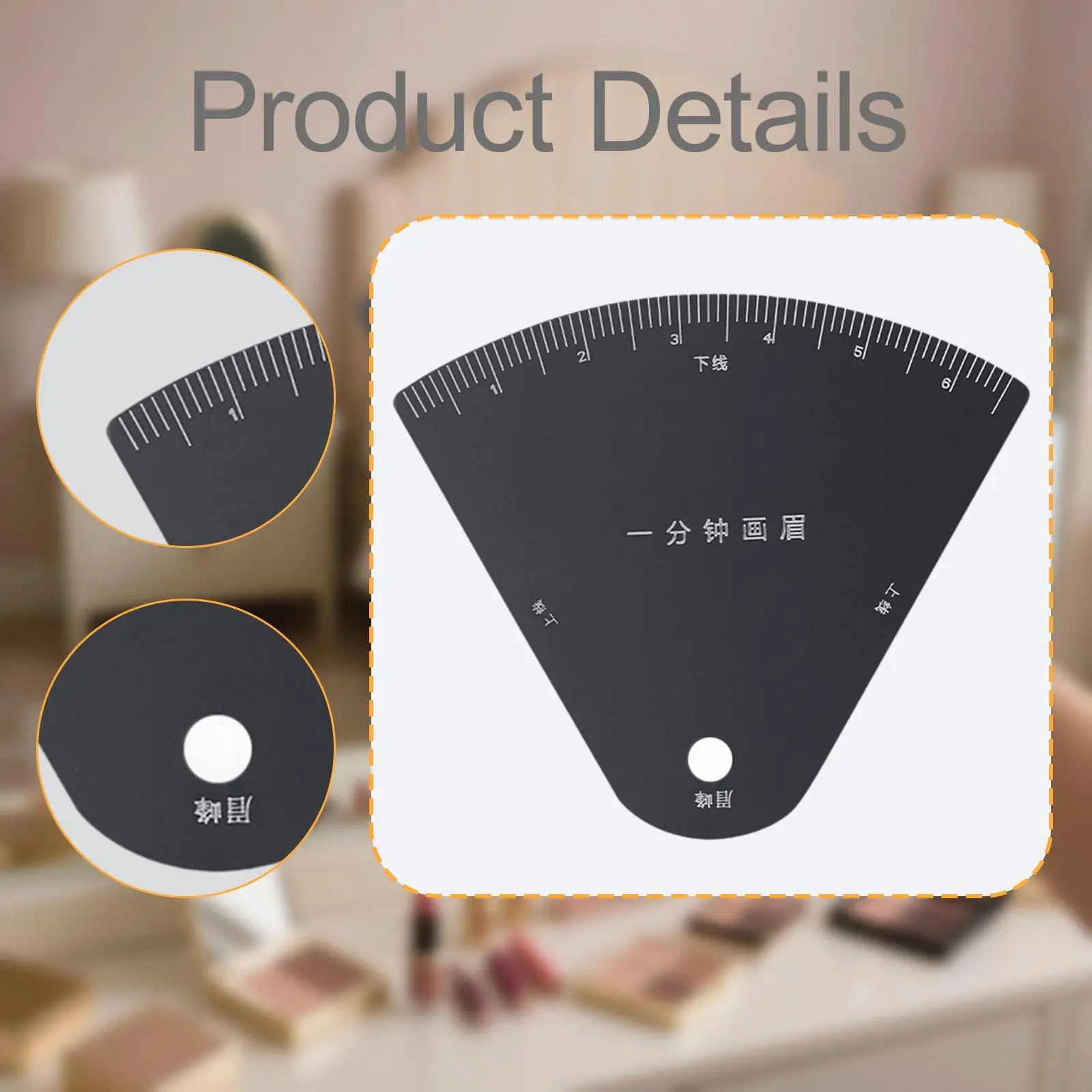 Eyebrow Stencil Ruler with Arch Guide for Beginners for Woman Sturdy Shaping Tool