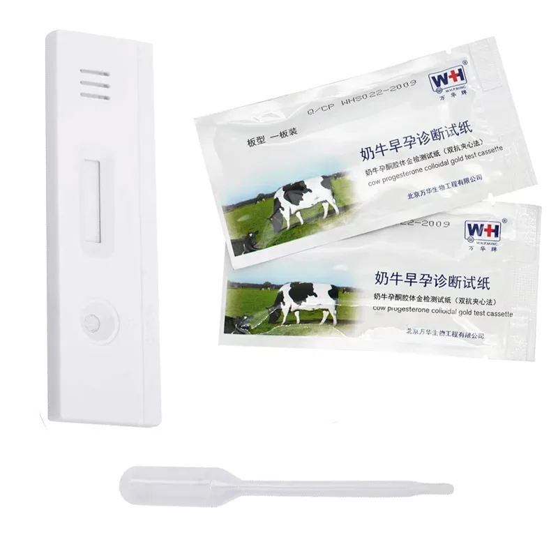 5/10Pcs Cow Cattle Bovine Pregnant Test Strip Paper Pregnancy Detection Teste Progesterone Colloidal  Veterinary Farm Equipment