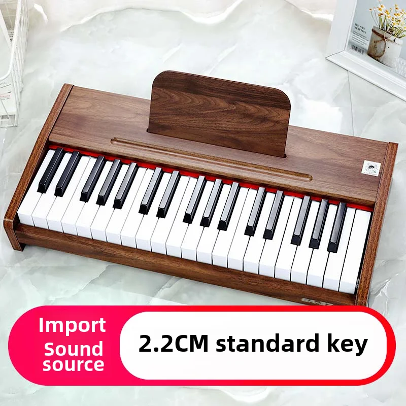 Children Bluetooth wooden piano beginners electronic piano toys year-old boys and girls gift upgrade version of professional per