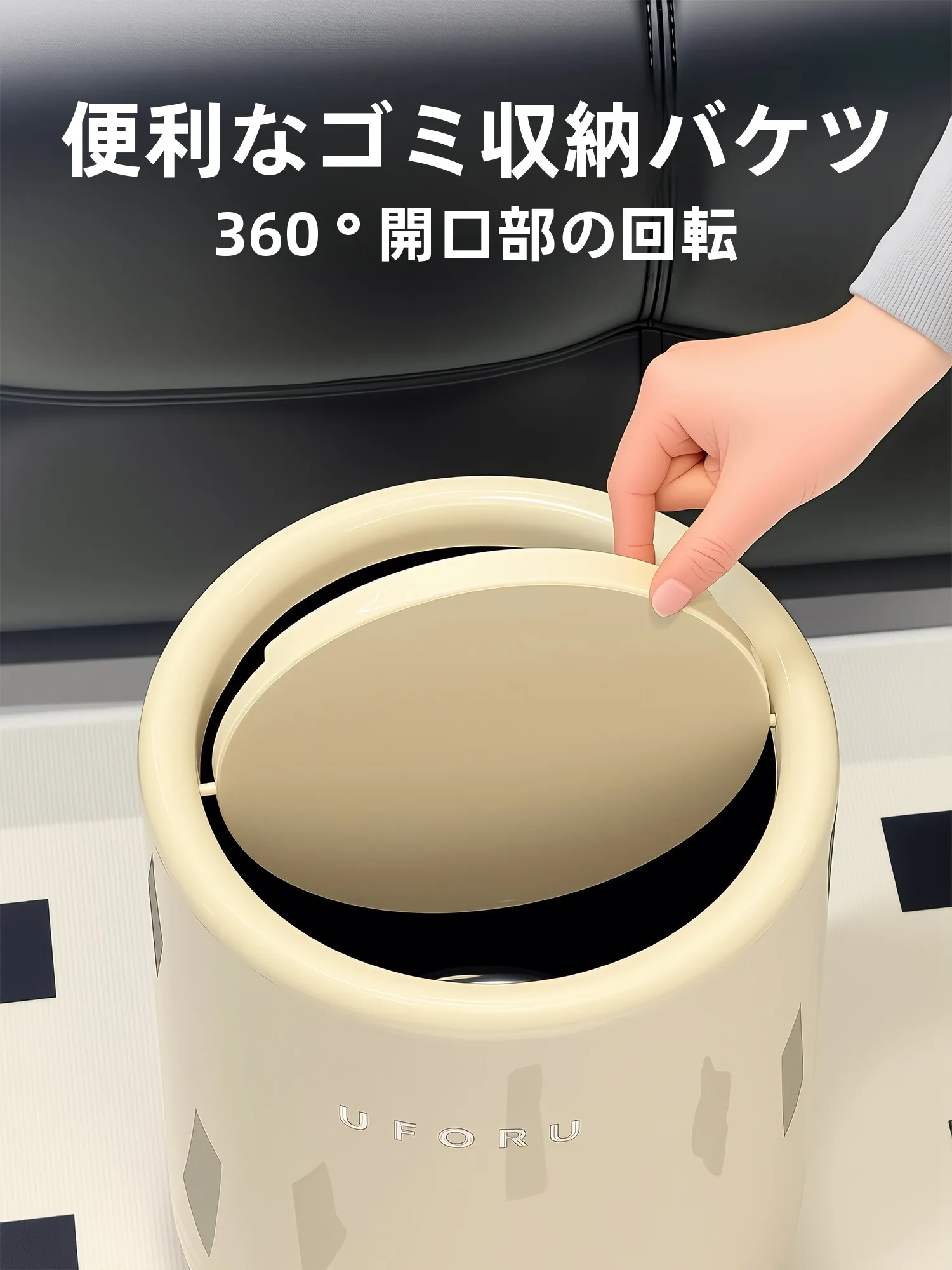 Large Capaci Tra Can with Wheels for Bedroom Kitchen Living Room Batoom Home Use Mobile Waste Paper Basket Luxury Sle