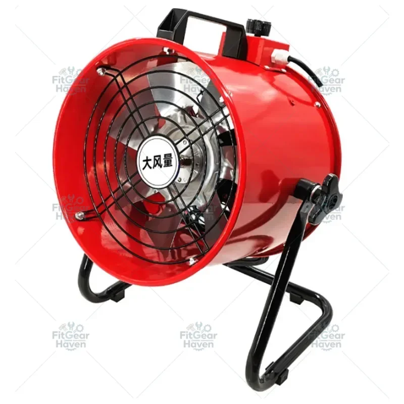 Portable Mobile Exhaust Fan Industrial Powerful Portable Axial Fan 220V Ventilation Tunnel Marine Construction Dust Fan