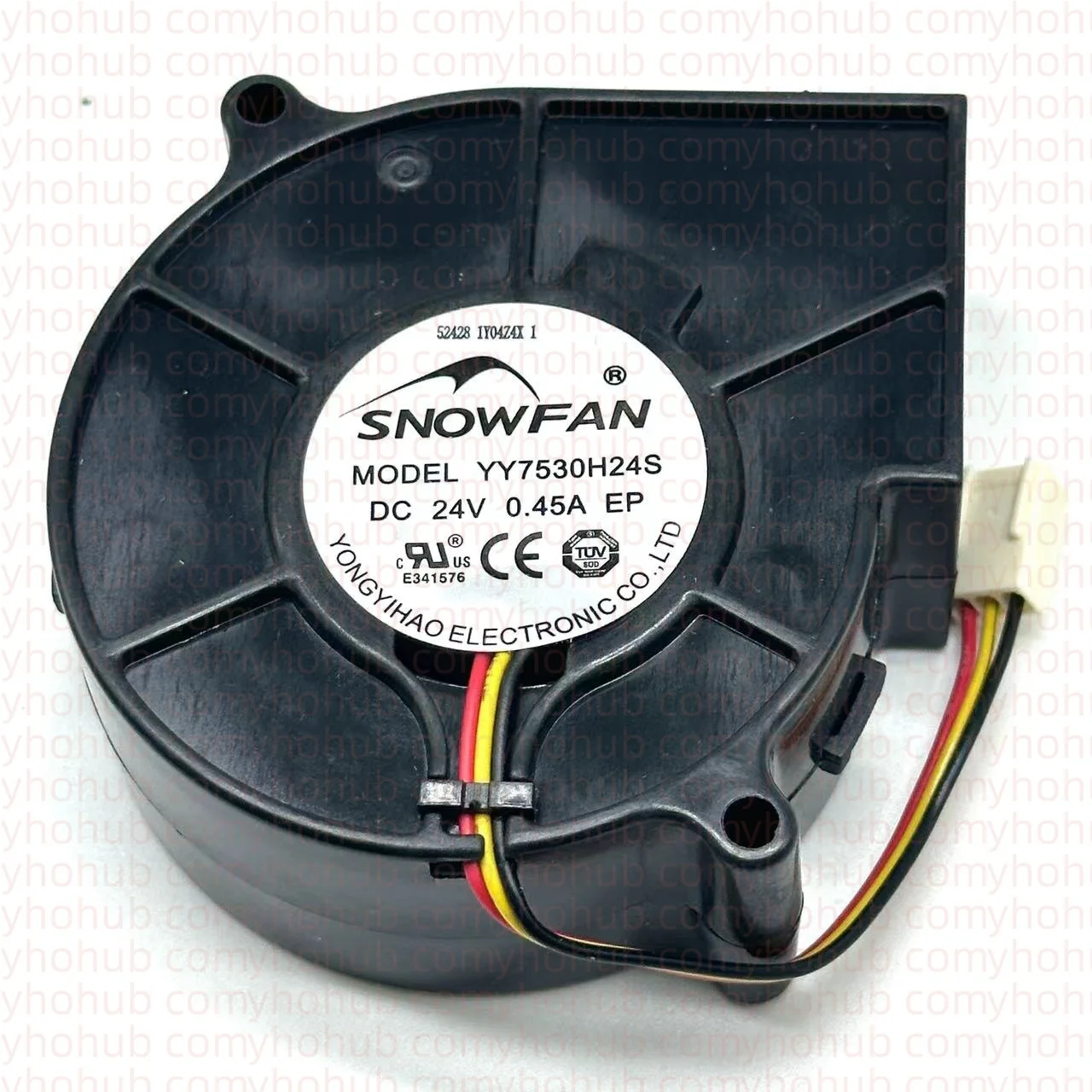 مروحة تبريد SNOWFAN-Server ، 3 أسلاك ، YY7530H24S ، DC ، 24V ، 0.45A