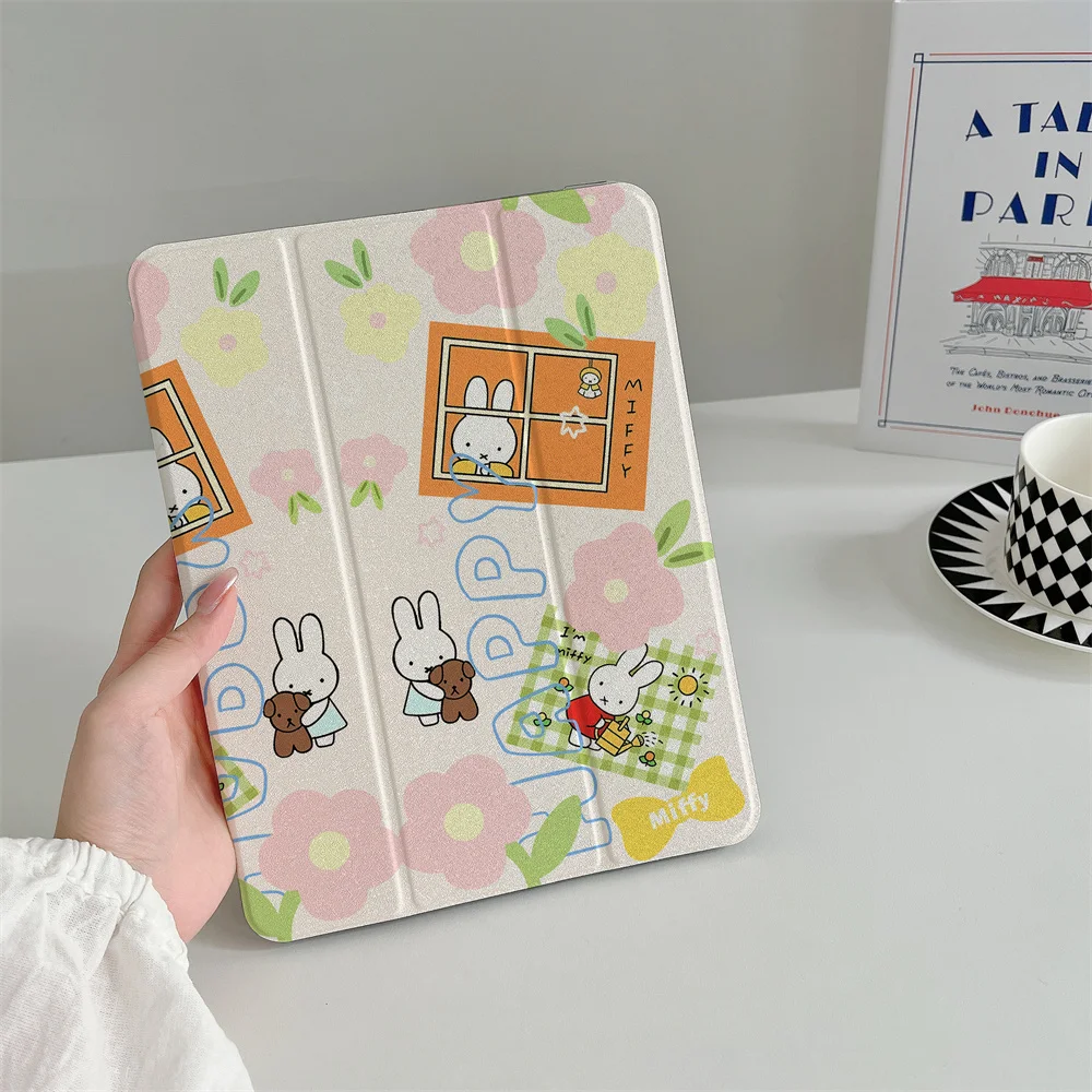 Cartoon Case for iPad 2024 Air iPad 10th Pro 2025 Air 5 6 10.9 Ipad 7 8 9 10.2 5 6 9.7 inch Air3 10.5 Mini With Pen Holder Cover