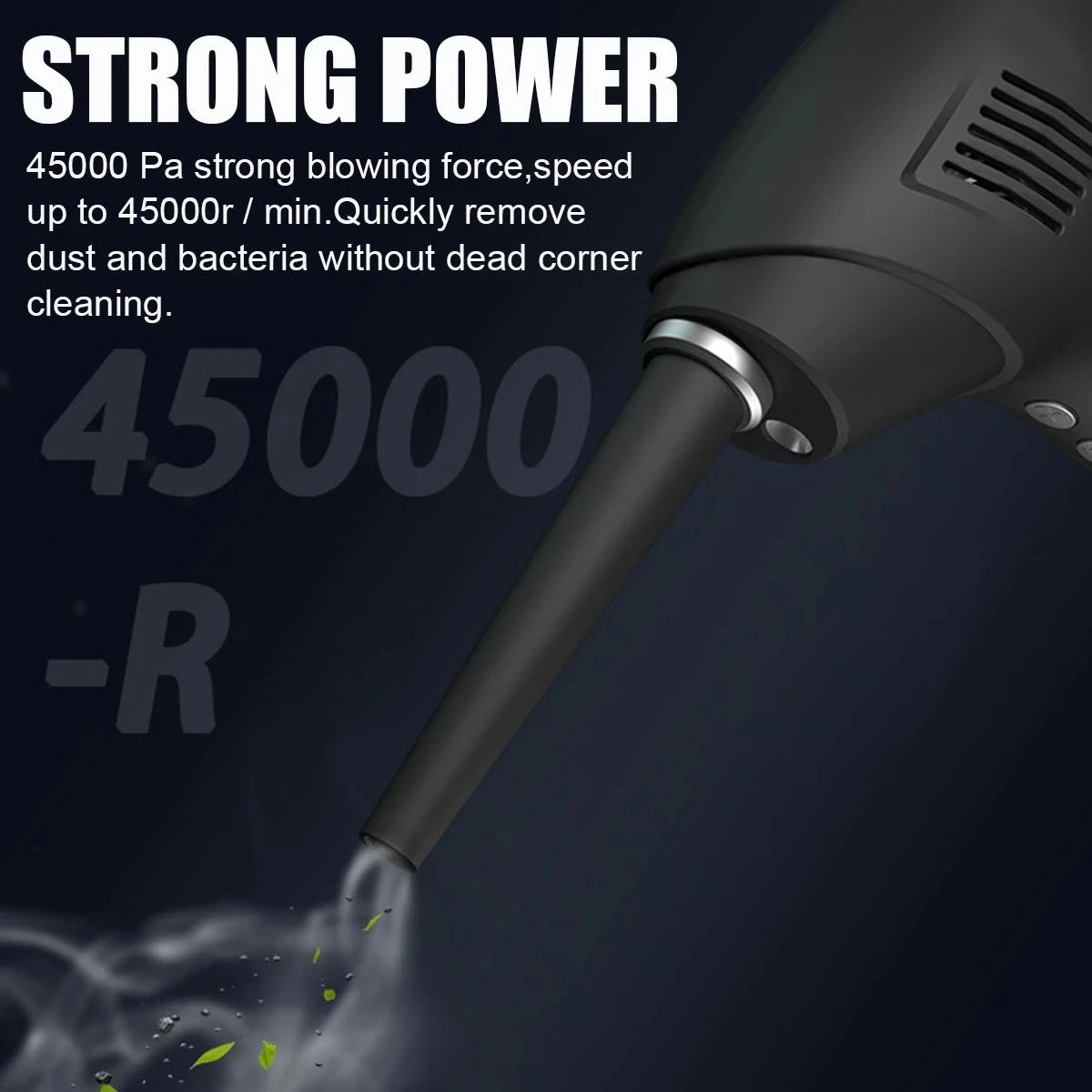 Cordless Air Blower Dust Cleaner Strong Air Duster Blow Gun Compressed Air Duster Can Blower For Dogs Car Keyboard Computer